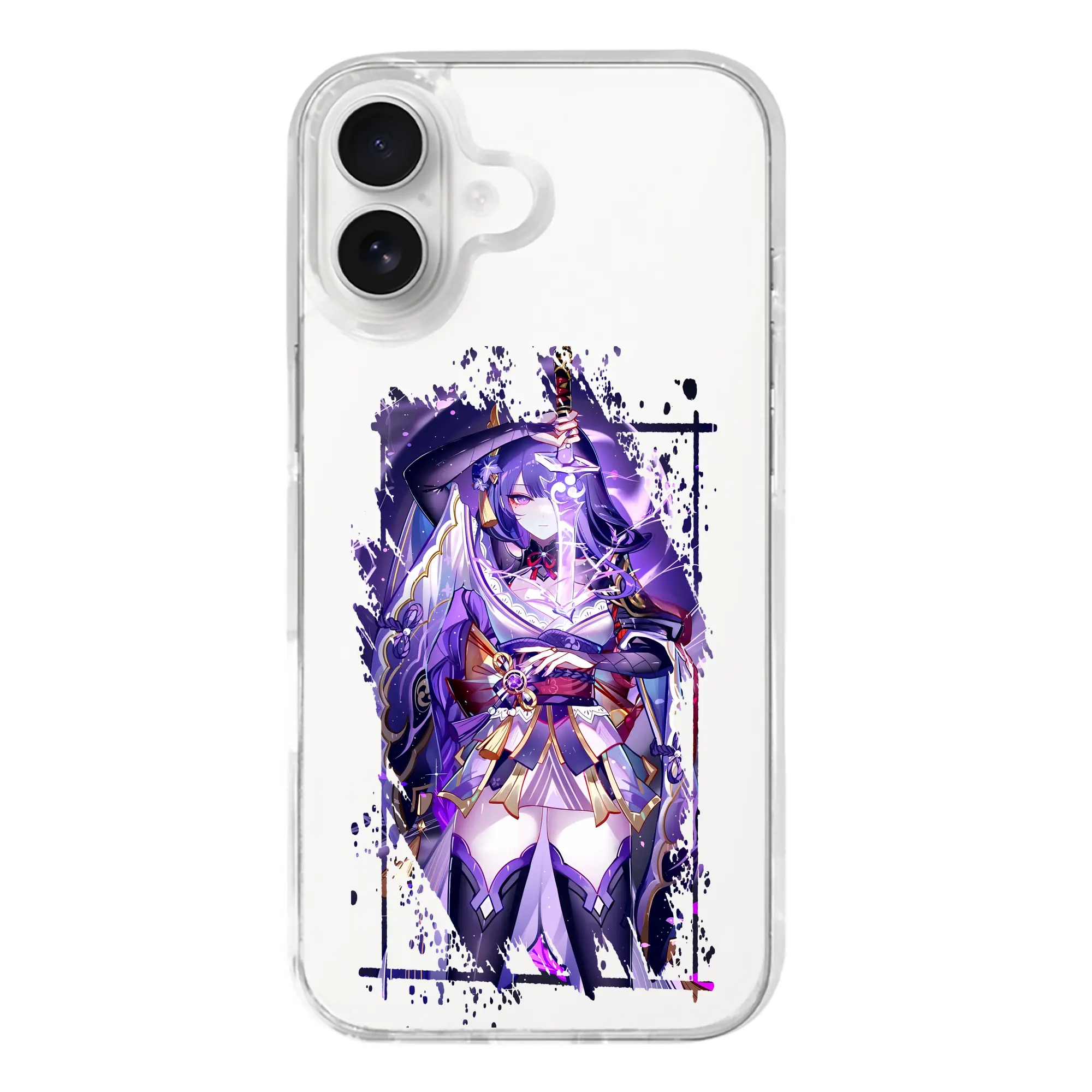 原 神 グッズ 雷電将軍 - iPhone 17シリーズ 透明スマホケース – 薄型・耐衝撃・精密フィット保護カバー